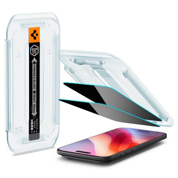 470977_oryg Spigen tempered glass Glas.Tr ”Ez Fit” 2-Pack for iPhone 17 Air Privacy