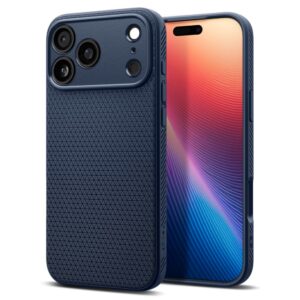 Spigen Liquid Air case for iPhone 17 Pro Navy Blue
