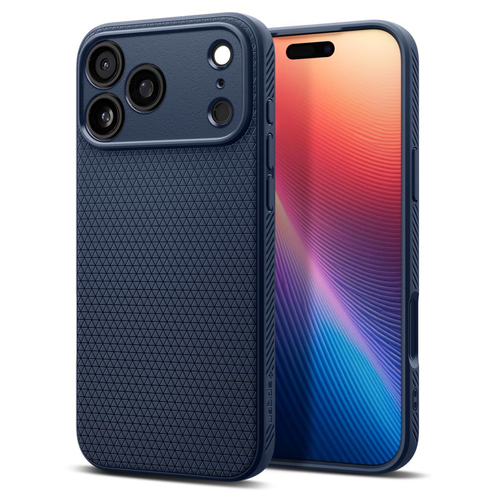 Spigen Liquid Air case for iPhone 17 Pro Navy Blue