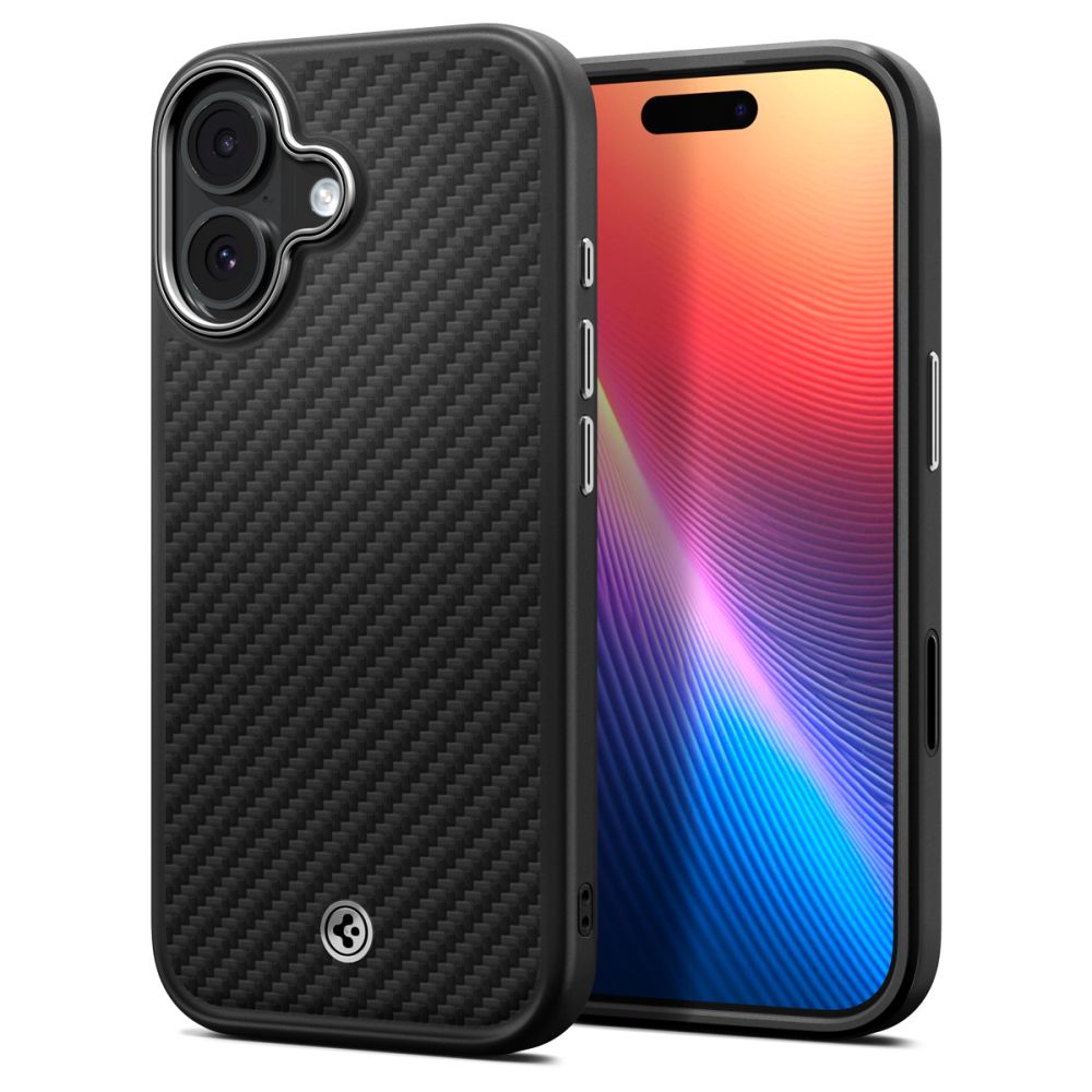 Spigen Enzo Aramid ”T” Mag Magsafe case for iPhone 17 Black/Silver