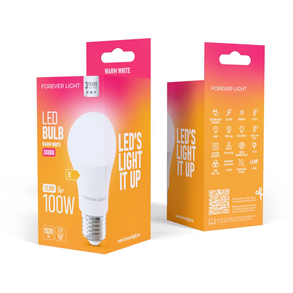 471307_oryg Forever Light LED Bulb E27 A60 12.8W 1520lm 3000K class E