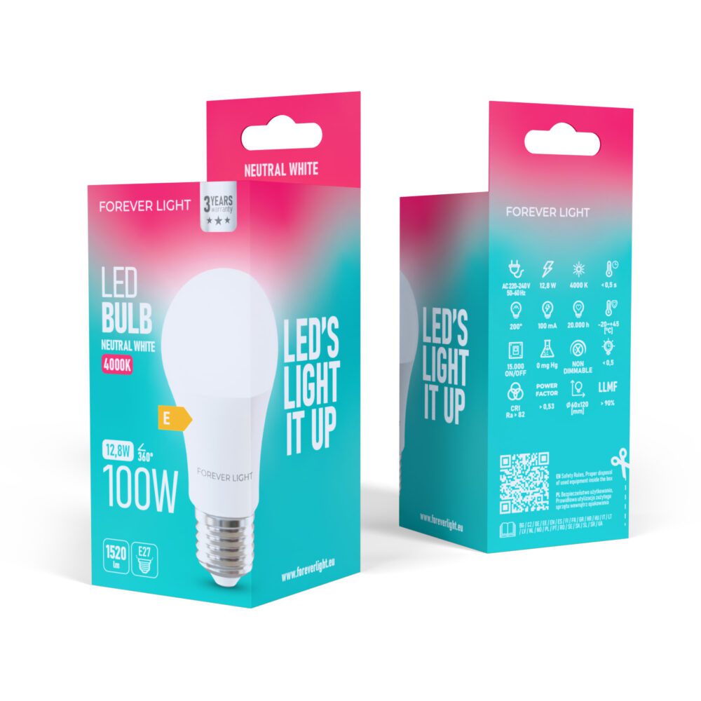 471308_oryg Forever Light LED Bulb E27 A60 12.8W 1520lm 4000K class E
