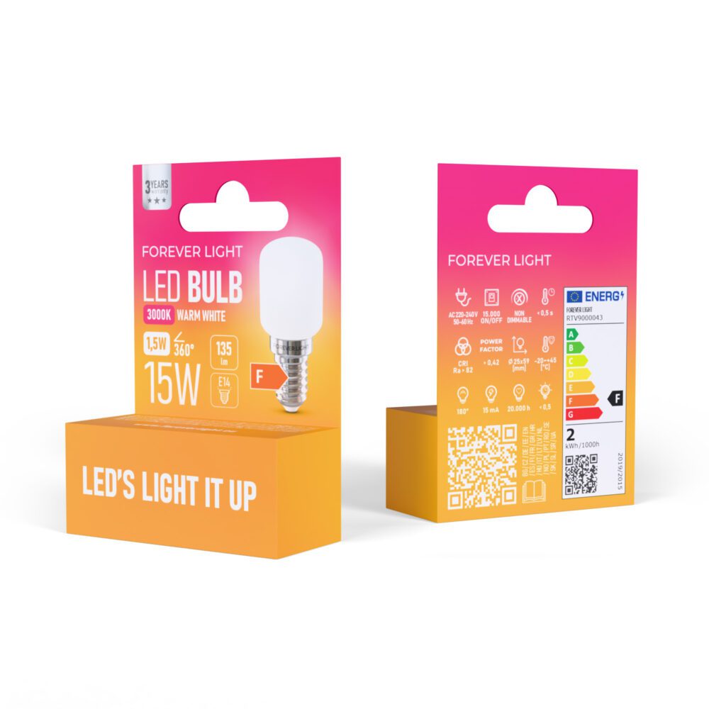 471343_oryg Forever Light LED Bulb E14 T26 1.5W 135lm 3000K class F