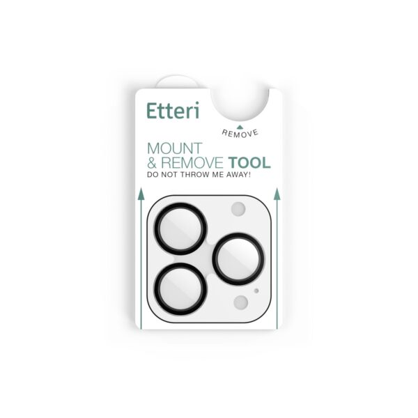 Etteri camera lens protector for iPhone 17 Pro / 17 Pro Max black
