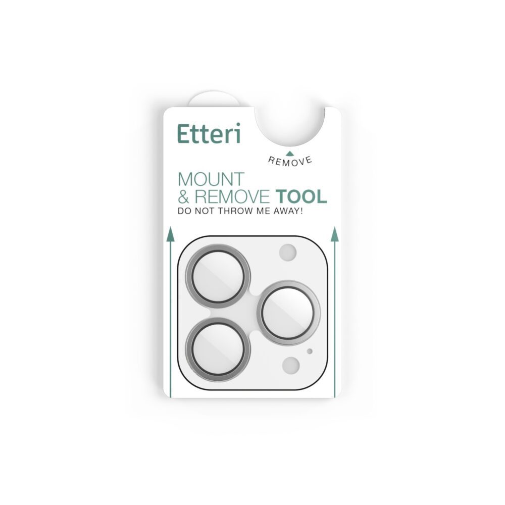 Etteri camera lens protector for iPhone 17 Pro / 17 Pro Max grey