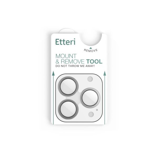 Etteri camera lens protector for iPhone 17 Pro / 17 Pro Max grey