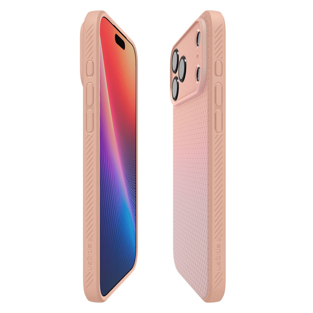 Spigen Liquid Air case for iPhone 17 Pro Max Rose Titanium