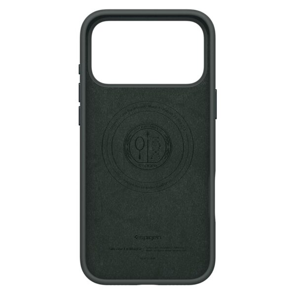 Spigen Silicone Fit Mag Magsafe case for iPhone 17 Pro Abyss Green
