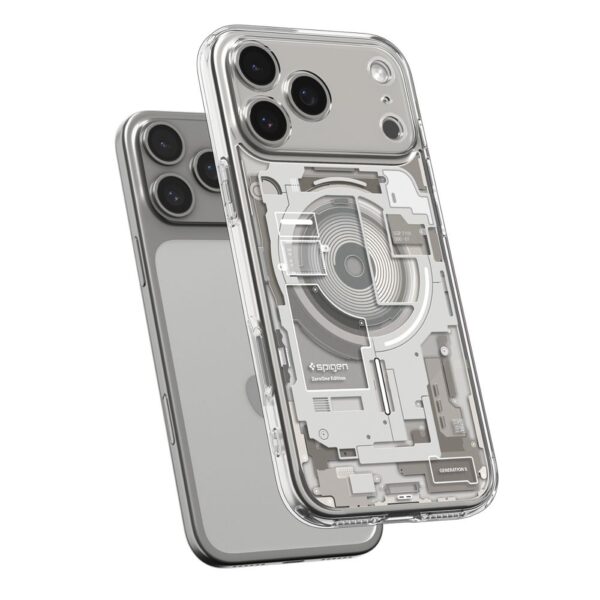 Spigen Ultra Hybrid Mag Magsafe case for iPhone 17 Pro Zero One Natural Titanium