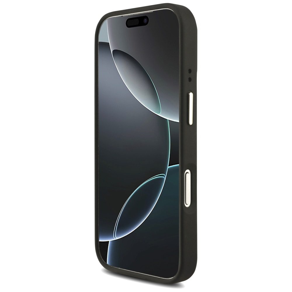 473463_oryg Guess Case 4G PU Leather Case Big 4G And Classic Logo With Big 4G PU Nylon Strap And Metal Camera And Buttons For iPhone 17 Pro Black