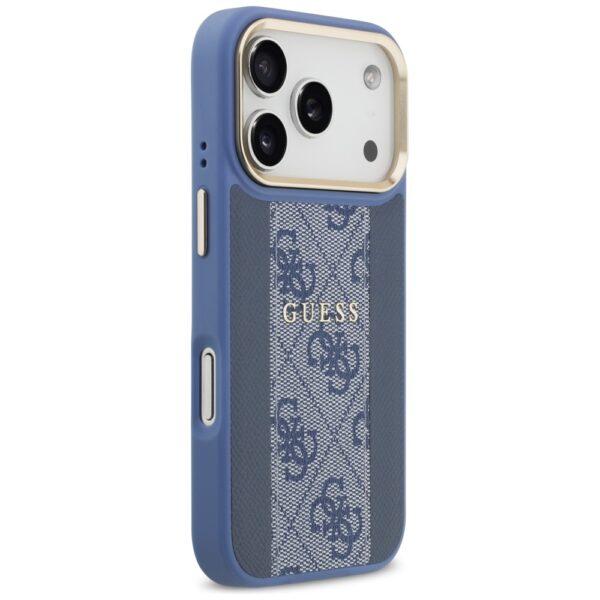Guess case for iPhone 17 Pro HC MAGSAFE PU W/ 4G PU STRIPE blue