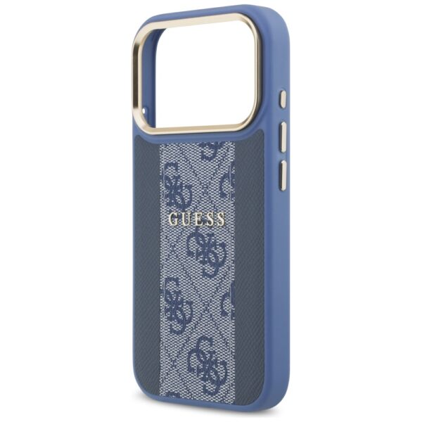 Guess case for iPhone 17 Pro HC MAGSAFE PU W/ 4G PU STRIPE blue