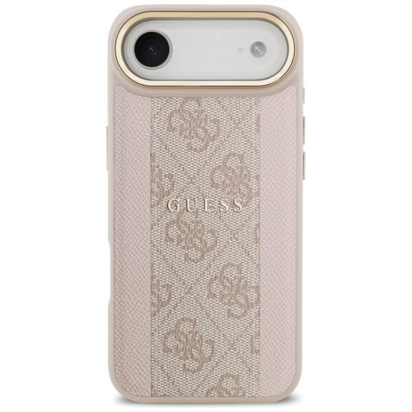 Guess case for iPhone 17 Air HC MAGSAFE PU W/ 4G PU STRIPE pink