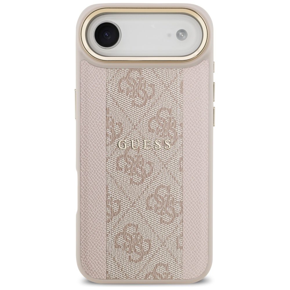 Guess case for iPhone 17 Air HC MAGSAFE PU W/ 4G PU STRIPE pink