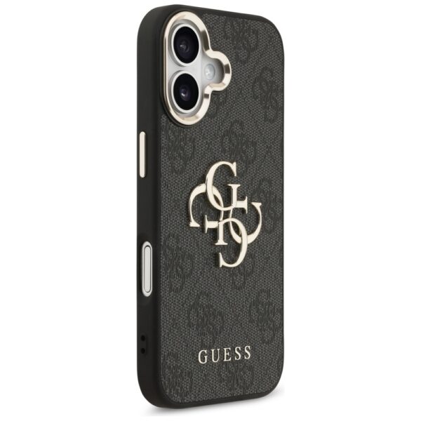 473804_oryg Guess case for iPhone 17 HC 4G PU W/ BIG 4G CLASSIC LOGO GD black