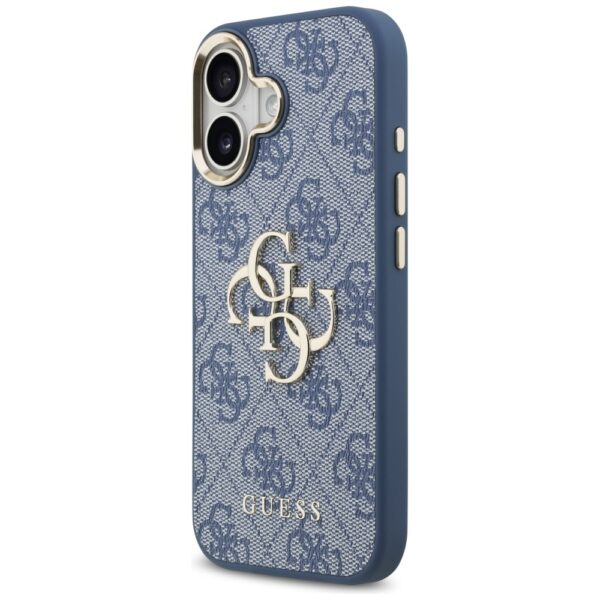 Guess case for iPhone 17 HC 4G PU W/ BIG 4G CLASSIC LOGO GD blue