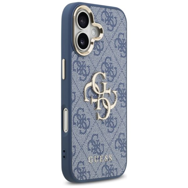 Guess case for iPhone 17 HC 4G PU W/ BIG 4G CLASSIC LOGO GD blue