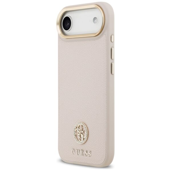 473863_oryg Guess Grained Strass Logo MagSafe case for iPhone Air pink