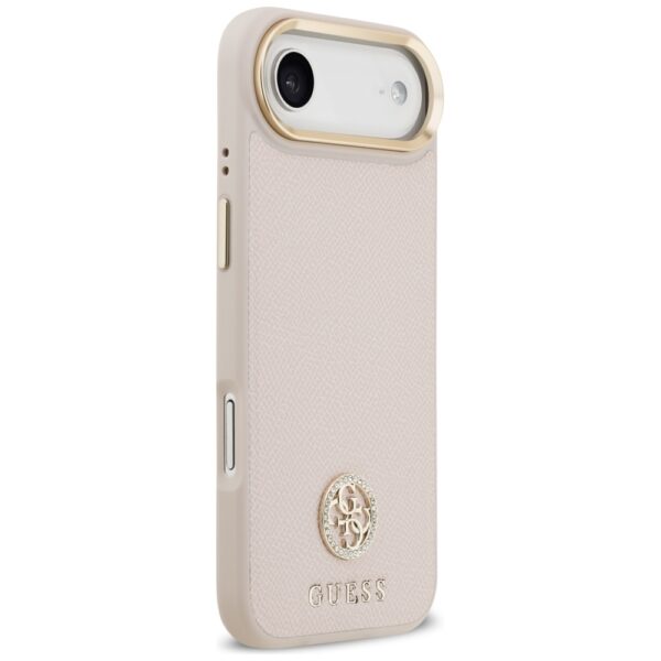 473865_oryg Guess Grained Strass Logo MagSafe case for iPhone Air pink
