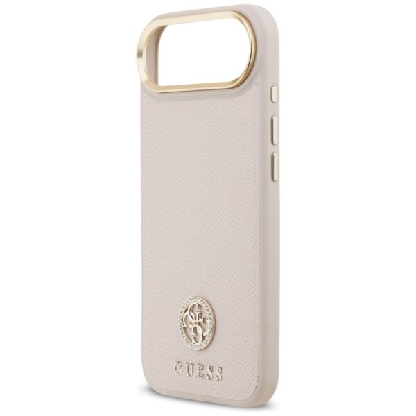 473867_oryg Guess Grained Strass Logo MagSafe case for iPhone Air pink