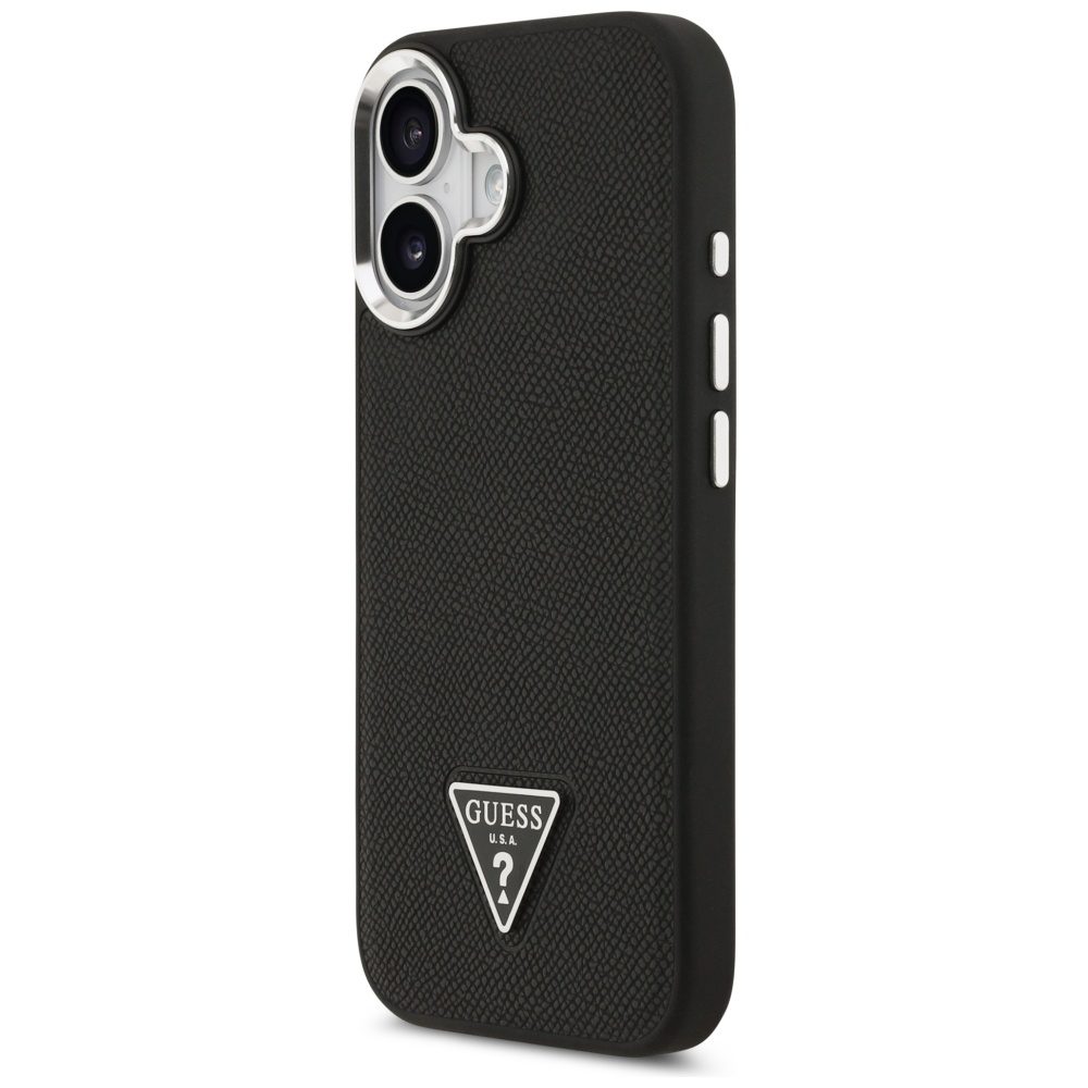 473887_oryg Guess Grained Triangle Logo MagSafe case for iPhone 17 black