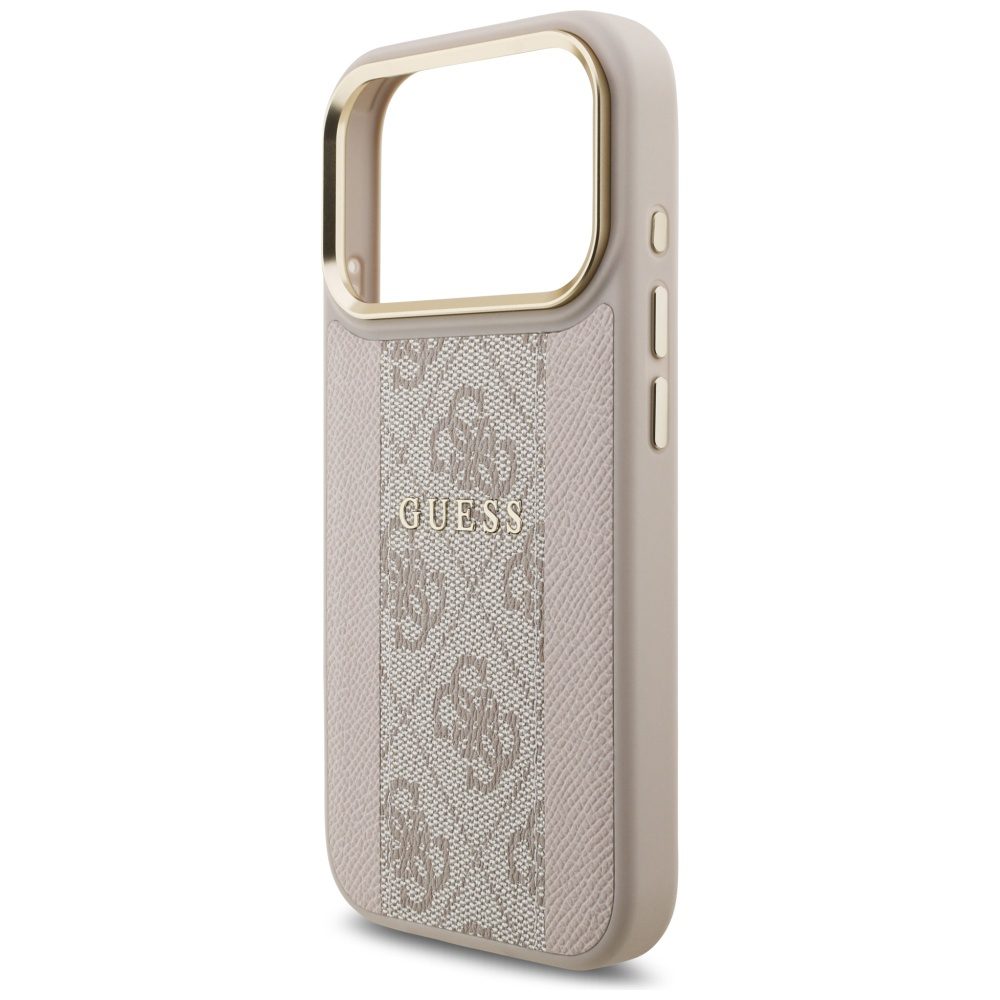 Guess 4G Stripe MagSafe case for iPhone 17 Pro pink