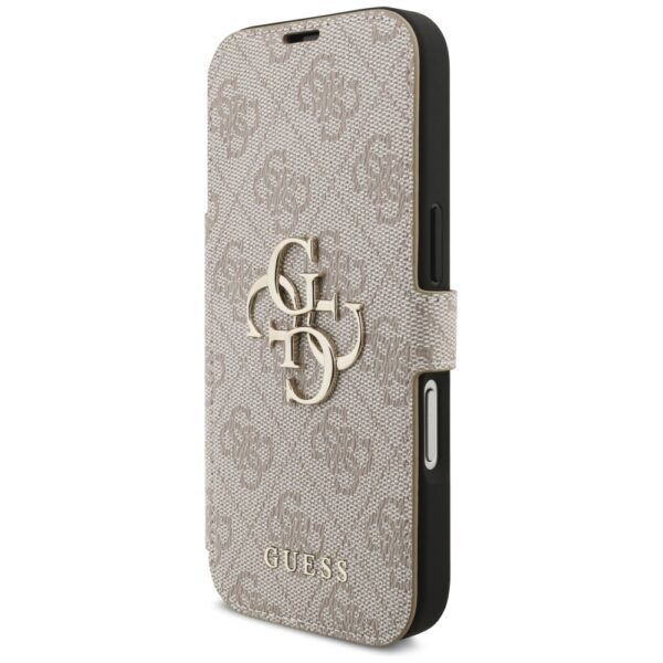473975_oryg Guess Book 4G Metal Logo case for iPhone 17 Pro pink