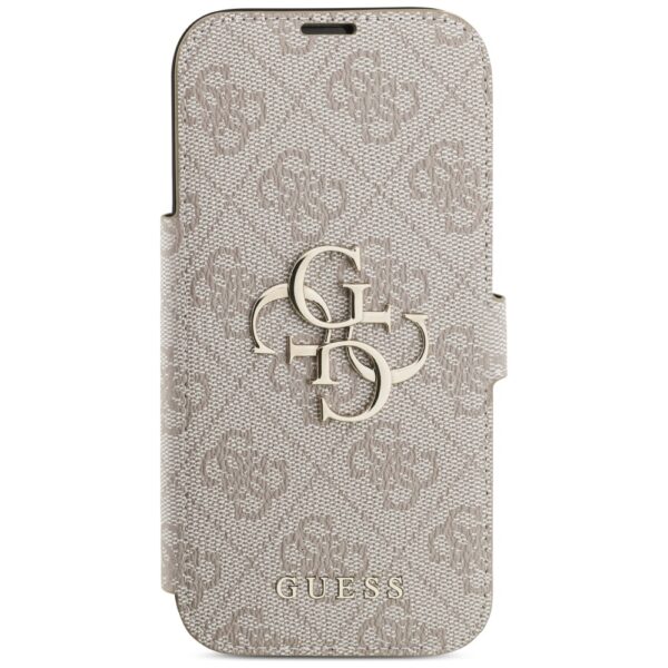 473976_oryg Guess Book 4G Metal Logo case for iPhone 17 Pro pink