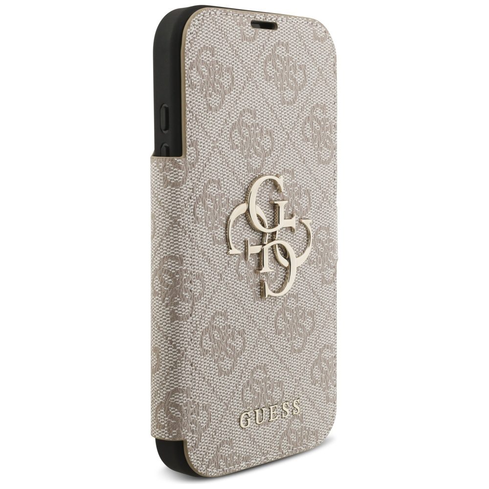 473977_oryg Guess Book 4G Metal Logo case for iPhone 17 Pro pink
