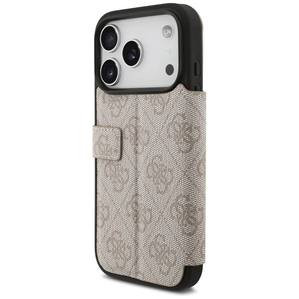 473978_oryg Guess Book 4G Metal Logo case for iPhone 17 Pro pink