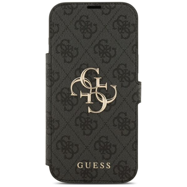 Guess Book 4G Metal Logo case for iPhone 17 Pro Max black