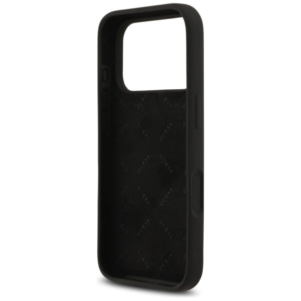 474017_oryg Guess Silicone Big 4G Script case for iPhone 17 Pro black