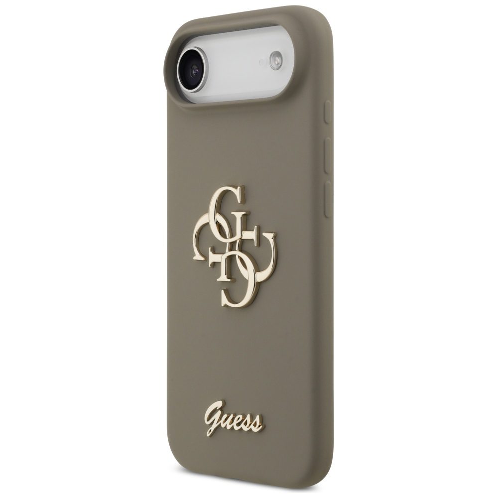 474036_oryg Guess Silicone Big 4G Script case for iPhone Air brown