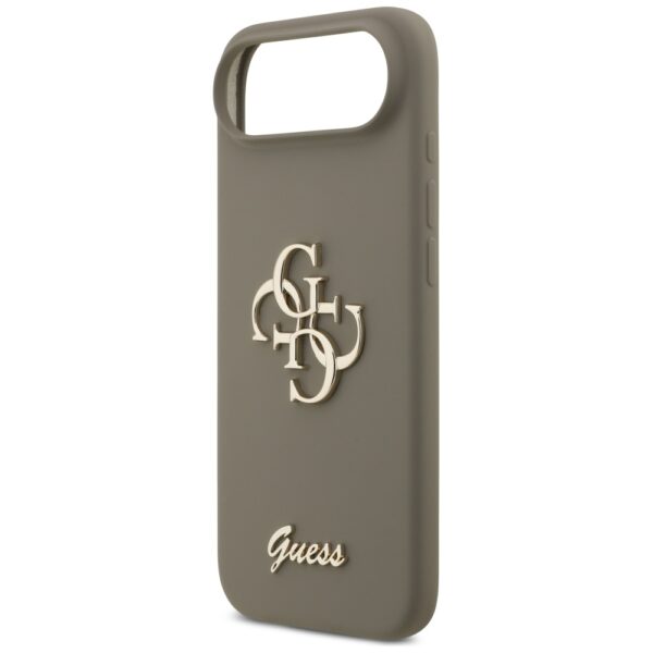 474040_oryg Guess Silicone Big 4G Script case for iPhone Air brown