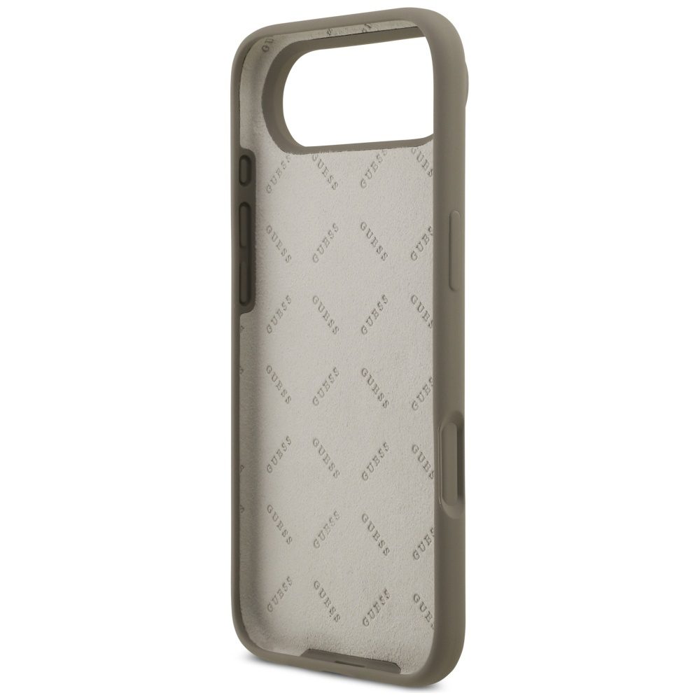 474041_oryg Guess Silicone Big 4G Script case for iPhone Air brown