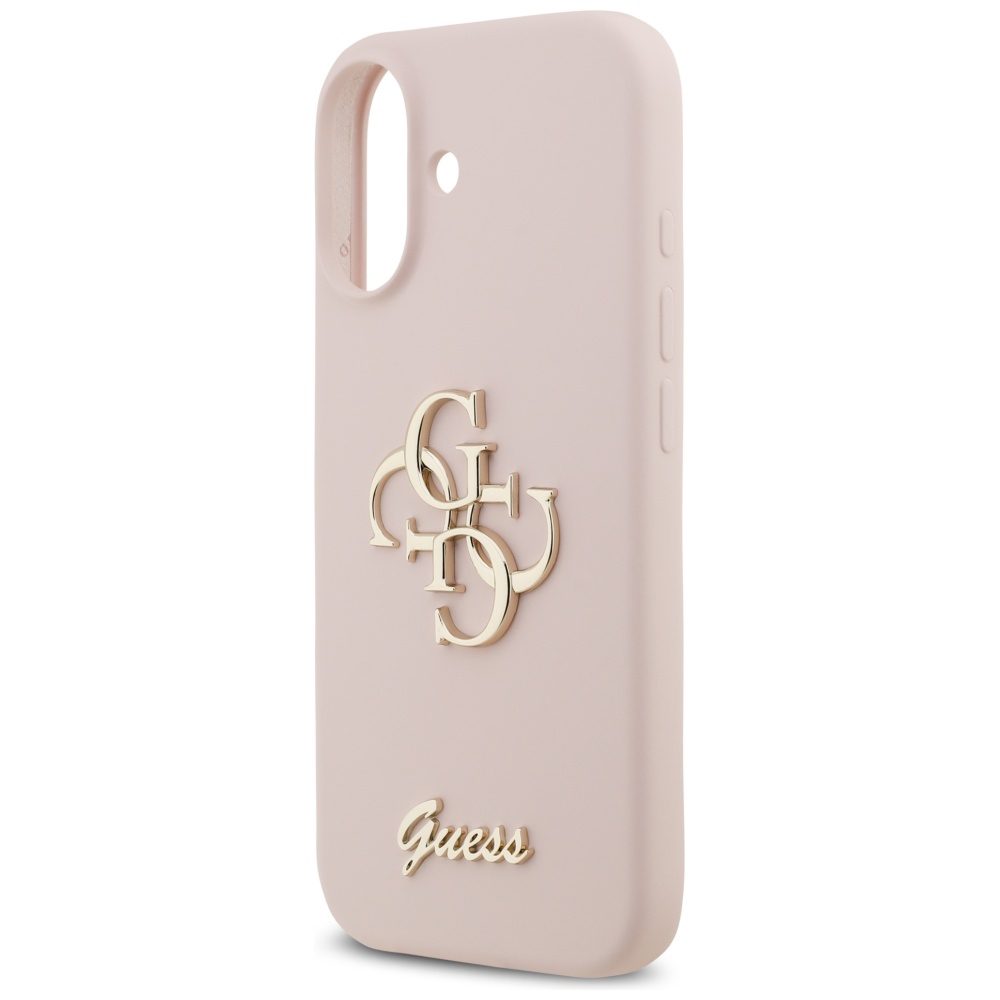 Guess Silicone Big 4G Script case for iPhone 17 pink