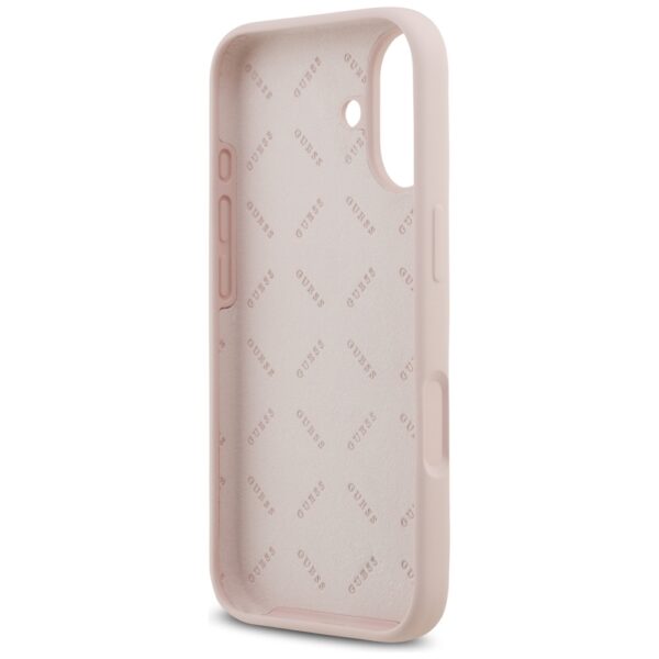 Guess Silicone Big 4G Script case for iPhone 17 pink