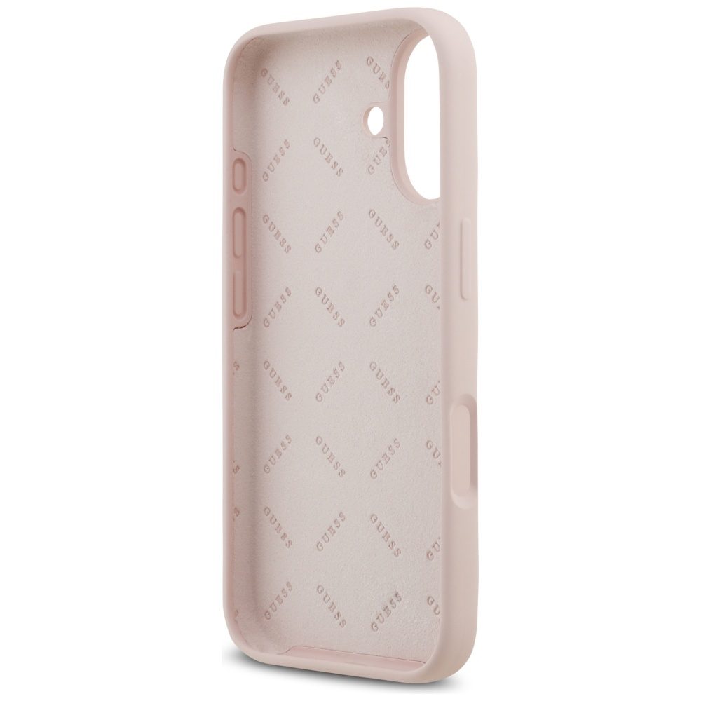 Guess Silicone Big 4G Script case for iPhone 17 pink