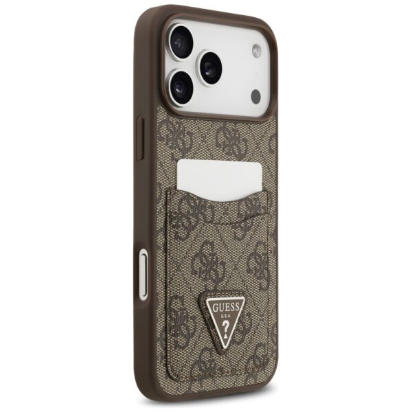 474126_oryg Guess 4G Double Card Triangle case for iPhone 17 Pro Max brown