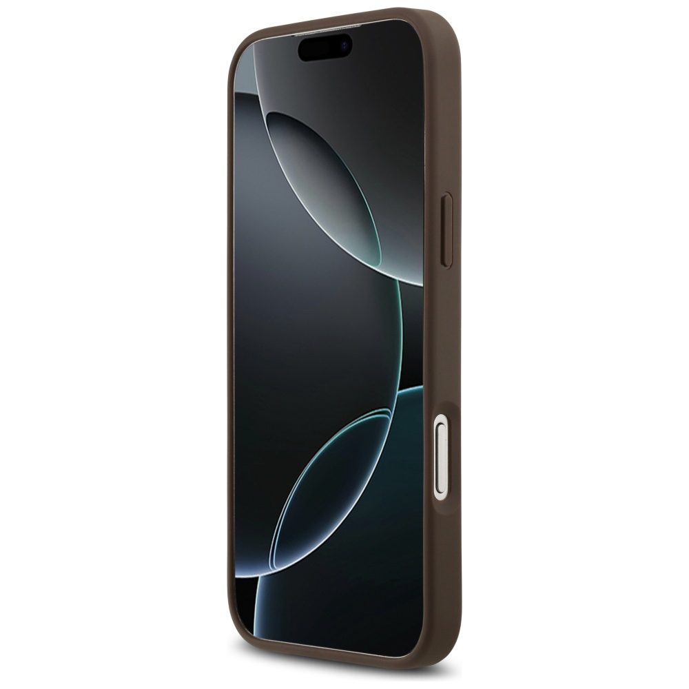 474127_oryg Guess 4G Double Card Triangle case for iPhone 17 Pro Max brown