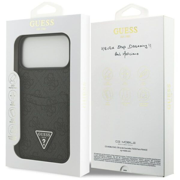 474146_oryg Guess 4G Double Card Triangle case for iPhone 17 Pro Max black