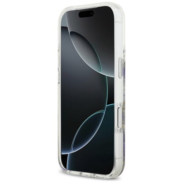 474207_oryg Guess Resin Flowers Glitter MagSafe case for iPhone 17 Pro purple