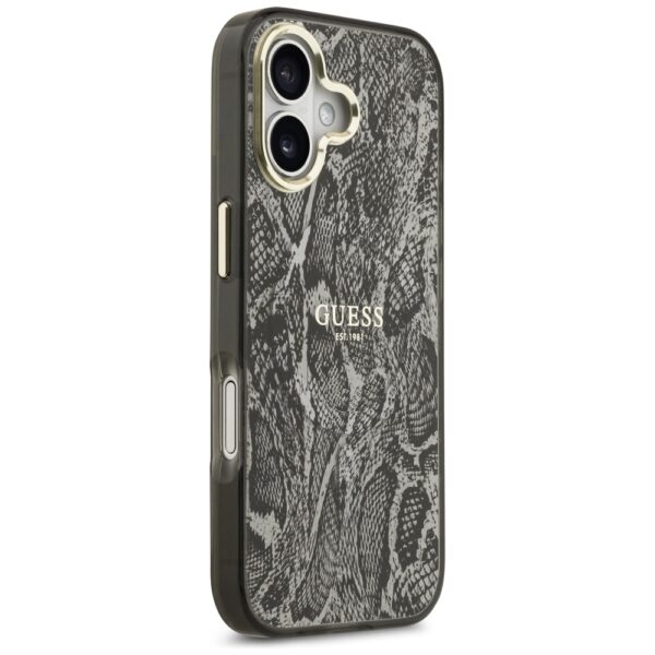 Guess Python Pattern MagSafe case for iPhone 17 black