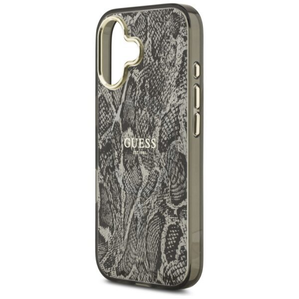 Guess Python Pattern MagSafe case for iPhone 17 black