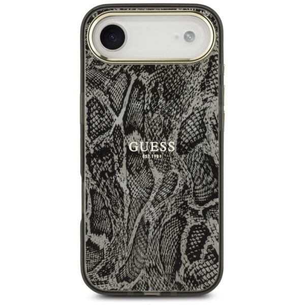 Guess Python Pattern MagSafe case for iPhone Air black