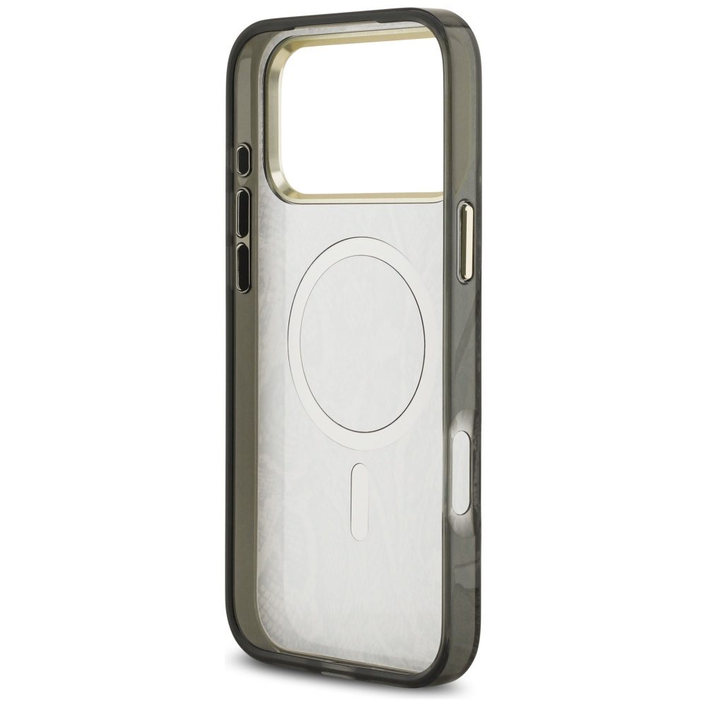 Guess Python Pattern MagSafe case for iPhone 17 Pro Max black