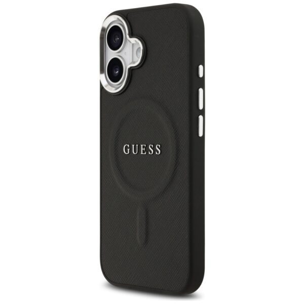 Guess Classic Logo MagSafe case for iPhone 17 black