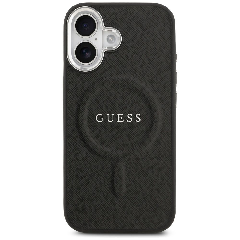 Guess Classic Logo MagSafe case for iPhone 17 black