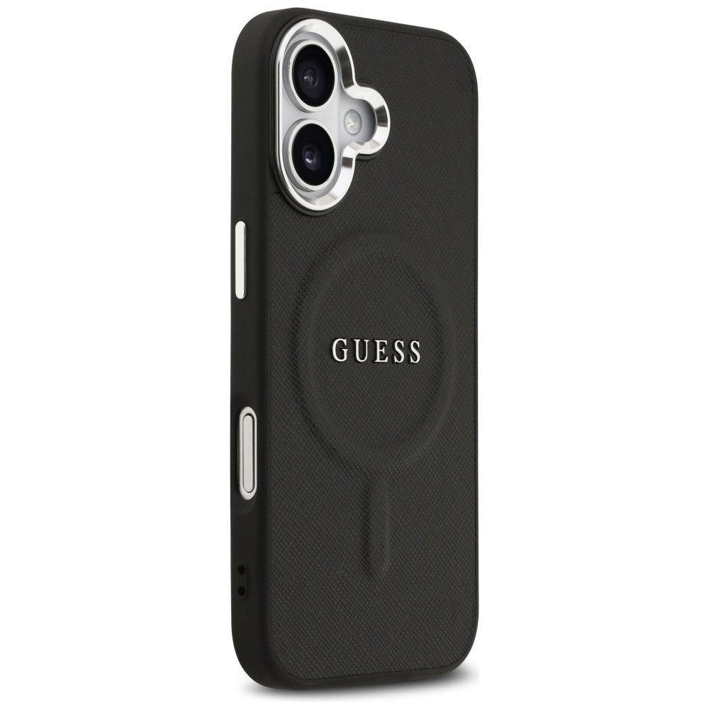 Guess Classic Logo MagSafe case for iPhone 17 black