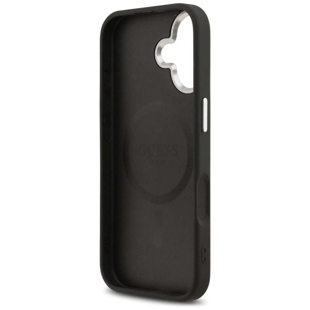 Guess Classic Logo MagSafe case for iPhone 17 black